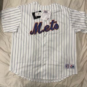 Throwback Johan Santana #57 New York NY Mets Jersey by Majestic XXL